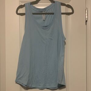 ALO Yoga Pale Blue Scoop Tank Top